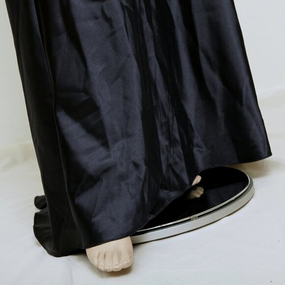 Adrianna Papell One Shoulder Beaded Sequins Maxi Gown Navy Blue Women 6 - Picture 6 of 16